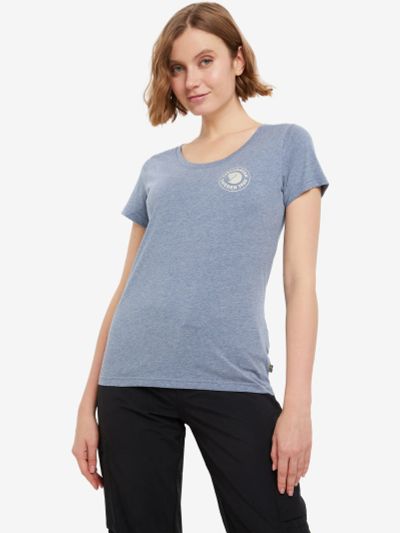 Лот: 22447458. Фото: 1. Футболка женская Fjallraven, Синий. Другое (спортивная одежда)