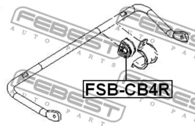 Лот: 18581969. Фото: 1. Втулка заднего стабилизатора FSBCB4R... Ходовая, подвеска, рулевое управление