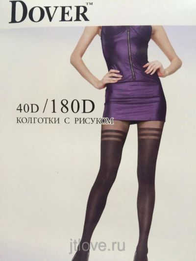 Лот: 6639415. Фото: 1. Фантазийные колготки Dover с имитацией... Колготки, чулки