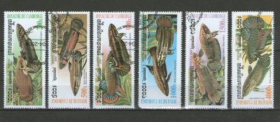 Лот: 9615422. Фото: 1. Марки. Рыбы №1. Марки
