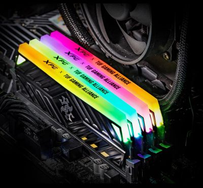 Лот: 16988971. Фото: 1. 32Gb (4x8Gb) DDR4 A-Data XPG Spectrix... Оперативная память