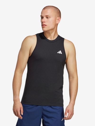Лот: 22431204. Фото: 1. Майка мужская adidas, Черный. Топы, майки