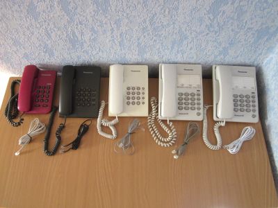 Лот: 23703297. Фото: 1. Телефоны Panasonic. Цена за 5... Проводные телефоны