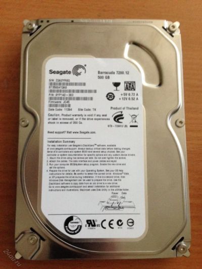 Лот: 5674434. Фото: 1. Seagate 500гб 7200. Жёсткие диски (HDD)