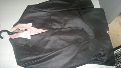 Лот: 5877153. Фото: 1. костюм, брюки пиджак черный. Костюмы классические, деловые
