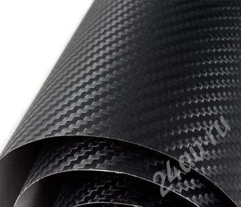 Лот: 526569. Фото: 1. BLACK 3D CARBON FIBER VINYL. Ширина... Детали тюнинга