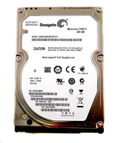 Лот: 14011109. Фото: 1. Жесткий диск Seagate 320 gb momentus... Жёсткие диски (HDD)