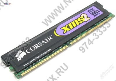 Лот: 2481334. Фото: 1. DDR2 Corsair 2x1024Gb Оверклокерская. Оперативная память