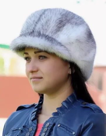 Лот: 12659796. Фото: 1. Шапка из финской норки-крестовки... Головные уборы
