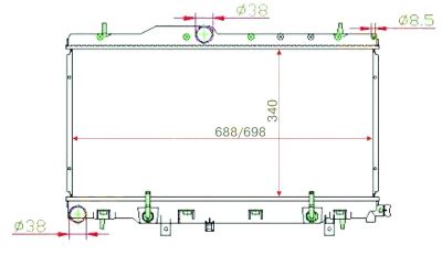 Лот: 4243227. Фото: 1. Радиатор subaru legacy b4/lancaster... Двигатель и элементы двигателя