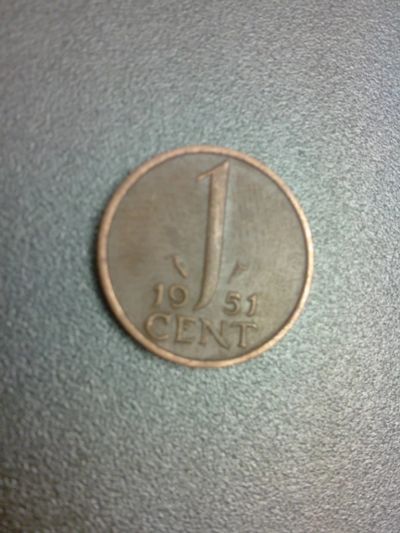 Лот: 7783645. Фото: 1. 1 цент 1951 год Нидерланды. Европа