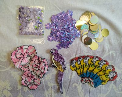 Лот: 24969335. Фото: 1. Пайетки + аппликации. Украшения, фурнитура