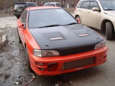 Лот: 5620332. Фото: 1. Капот на Subaru Impreza 1992-2000г. Детали тюнинга