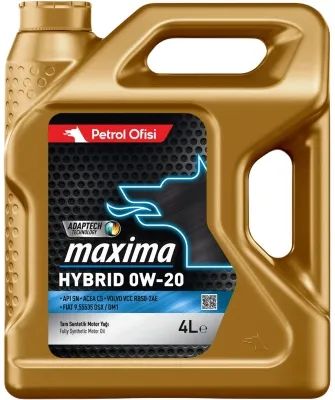 Лот: 23717570. Фото: 1. Petrol Ofisi Maxima Hybrid 0W-20... Масла, жидкости