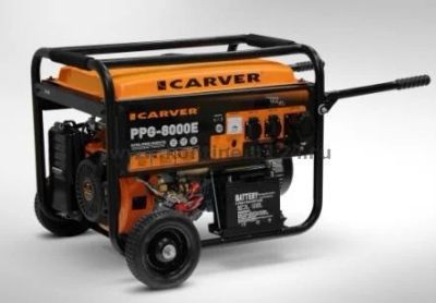Лот: 12894753. Фото: 1. Бензогенератор Carver PPG-8000Е. Бензо-, мотоинструмент