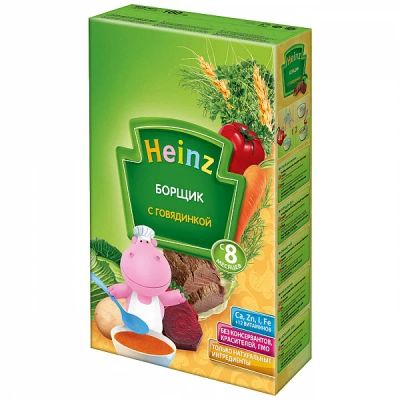 Лот: 3876458. Фото: 1. Heinz борщик с говядинкой. Детское питание