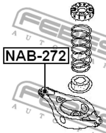 Лот: 18592865. Фото: 1. Сайленблок задней подвески NAB272... Ходовая, подвеска, рулевое управление
