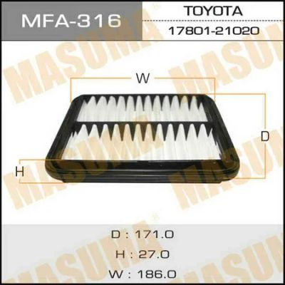 Лот: 18583853. Фото: 1. Воздушный фильтр masuma (vic a-193... Расходные материалы