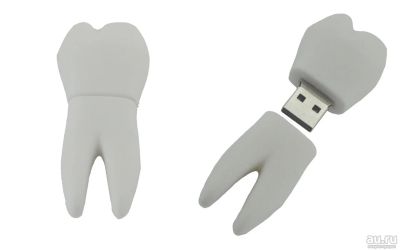 Лот: 9061728. Фото: 1. USB флешка "ЗУБ" 8GB/Портативный... USB-флеш карты