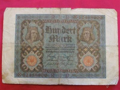 Лот: 1537222. Фото: 1. Банкнота Германия 100 марок 1920... Европа