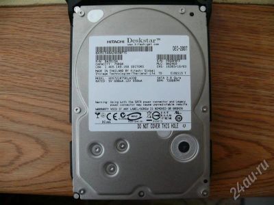 Лот: 484368. Фото: 1. Жёсткий диск SATA Hitachi Deskstar... Жёсткие диски (HDD)