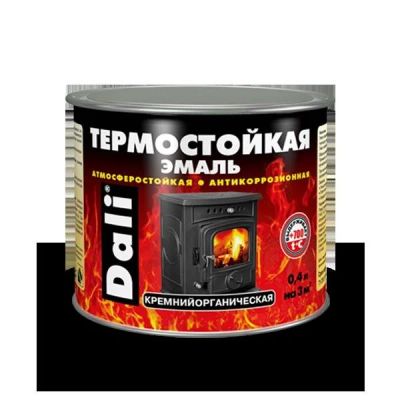 Лот: 7941766. Фото: 1. Эмаль термостойкая 0,4 л - серебро... Краски, лаки, растворитель
