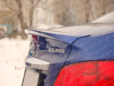 Лот: 5833609. Фото: 1. Лип-Спойлер, Hyundai Solaris... Детали тюнинга