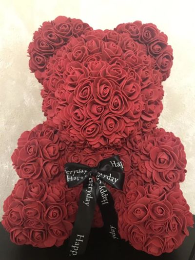 Лот: 13317053. Фото: 1. Медведь мишка из 3D искусственных... Искусственные и сувенирные цветы