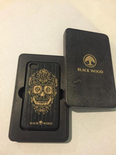 Лот: 6478584. Фото: 1. BLACK WOOD=- Деревянный чехол... Чехлы, бамперы