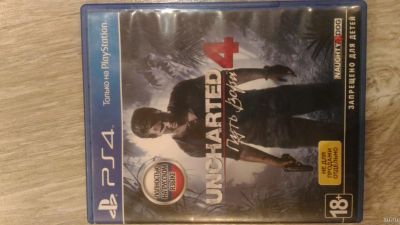 Лот: 13700024. Фото: 1. Uncharted 4 PS4. Игры для консолей