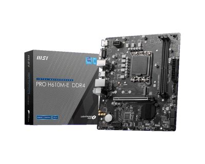 Лот: 21171690. Фото: 1. Материнская плата MSI PRO H610M-E... Комплекты запчастей