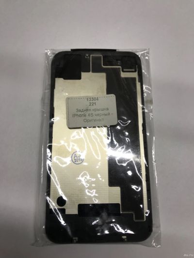 Лот: 18544685. Фото: 1. Задняя крышка на iPhone 4s черная... Чехлы, бамперы