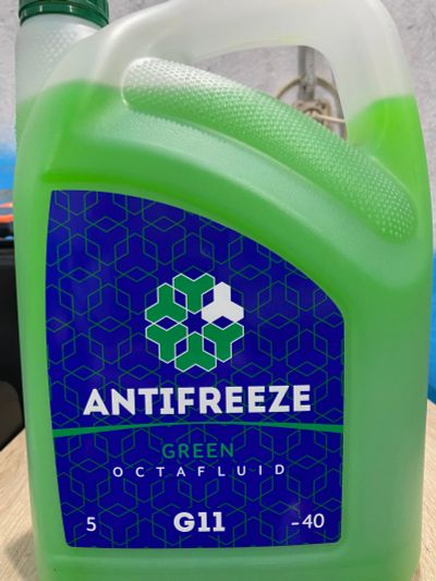 Лот: 18346298. Фото: 1. Антифриз Octafluid G11 Green... Масла, жидкости