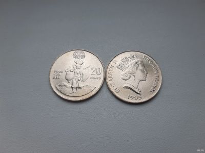 Лот: 18475976. Фото: 1. Соломоновы Острова 20 центов 1995... Австралия и Океания