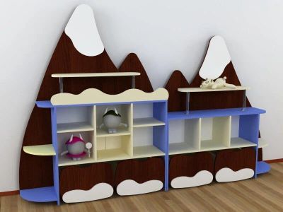 Лот: 9989697. Фото: 1. Стенка детская для игрушек "Эверест... Мебель для детских садов