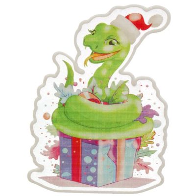 Лот: 24414995. Фото: 1. Наклейка на стекло, 25х15 см... Праздничный декор