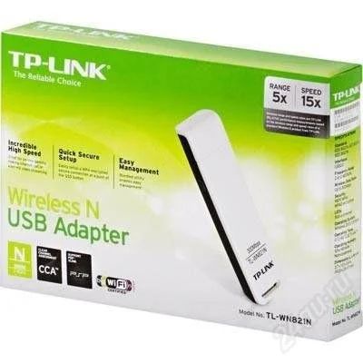 Лот: 2682392. Фото: 1. Адаптер беспроводной TP-Link TL-WN821N. WiFi, Bluetooth адаптеры