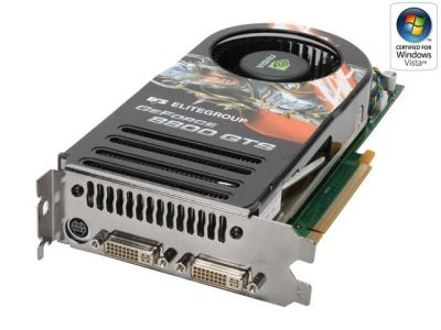 Лот: 8169451. Фото: 1. Видеокарта ECS GeForce 8800 GTS... Видеокарты