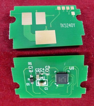 Лот: 19108831. Фото: 1. Чип Kyocera TK-5240Y Yellow для... Запчасти