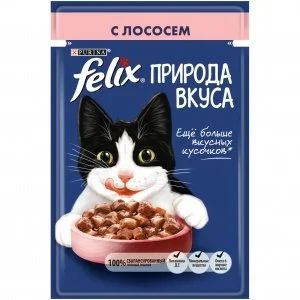Лот: 16212702. Фото: 1. Феликс 85г ПВ лосось в соусе... Корма