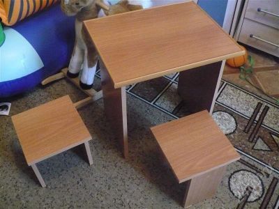 Лот: 348958. Фото: 1. Комлектик дет. мебели: столик... Другое (дети растут)
