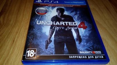 Лот: 7613883. Фото: 1. Uncharted 4: Путь вора PS4 диск... Игры для консолей