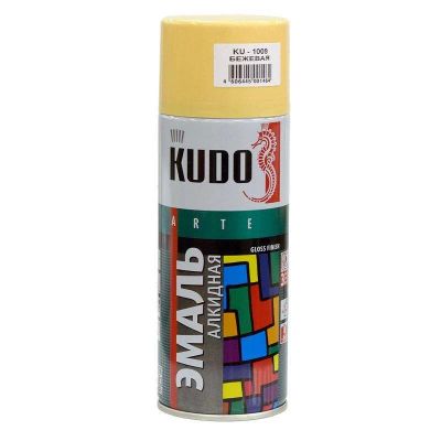 Лот: 16646210. Фото: 1. Краска Kudo 1009 аэрозольная бежевая... Всё для покраски