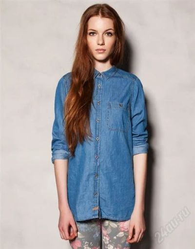 Лот: 1903572. Фото: 1. рубашка pull&bear 28р. Блузы, рубашки, водолазки