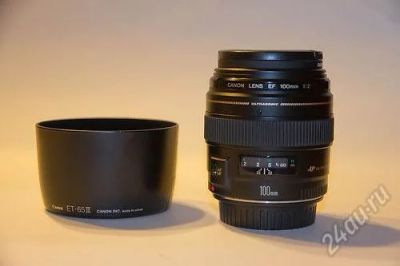 Лот: 2758052. Фото: 1. Canon EF 100mm F/2.0 USM + фильтр... Объективы