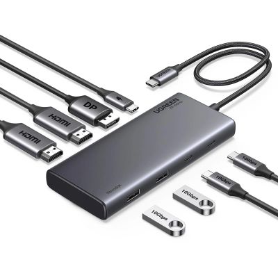 Лот: 25209900. Фото: 1. Хаб-USB UGREEN CM639 (35625) 8-в-1... USB-флеш карты