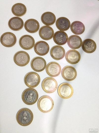 Лот: 10116414. Фото: 1. 10 рублей биметалл 37шт. по 21р. Россия после 1991 года