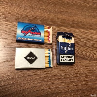 Лот: 18039214. Фото: 1. Спички сувенирные Marlboro Вулкан... Зажигалки, спички, пепельницы