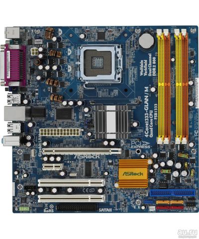 Лот: 15790857. Фото: 1. ASRock 4Core1333-GLAN/M (G31... Материнские платы
