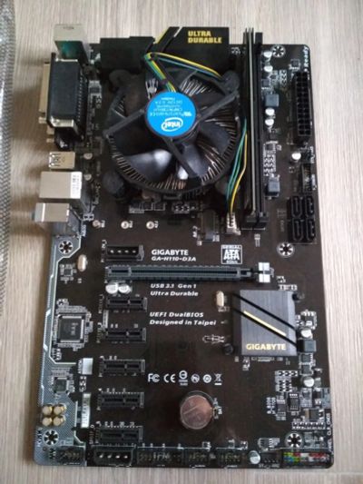Лот: 16098578. Фото: 1. Продам м/п Gigabyte GA-H110-D3A... Материнские платы